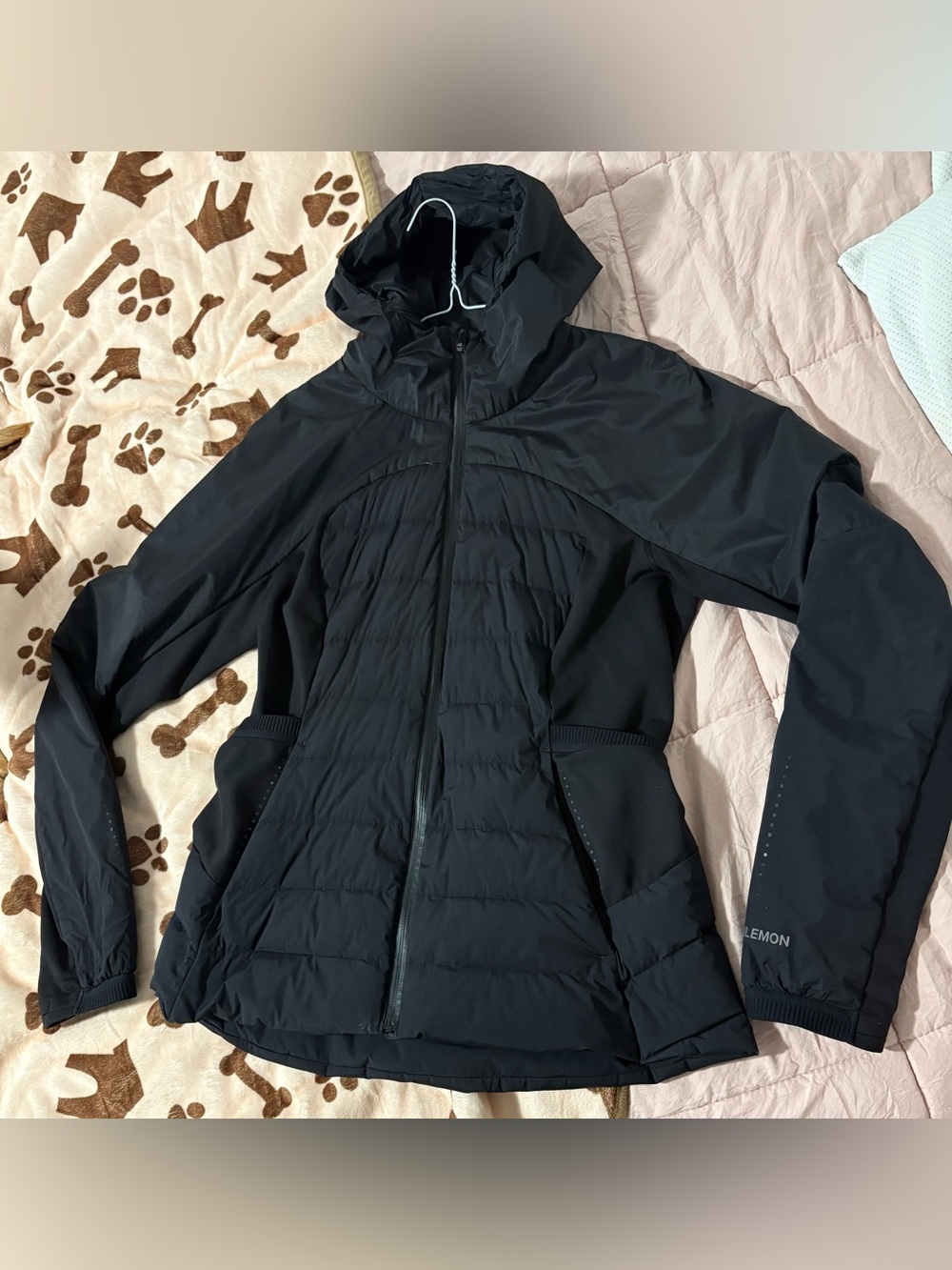 Black Lululemon Down for It All Jacket (Worth 228$)